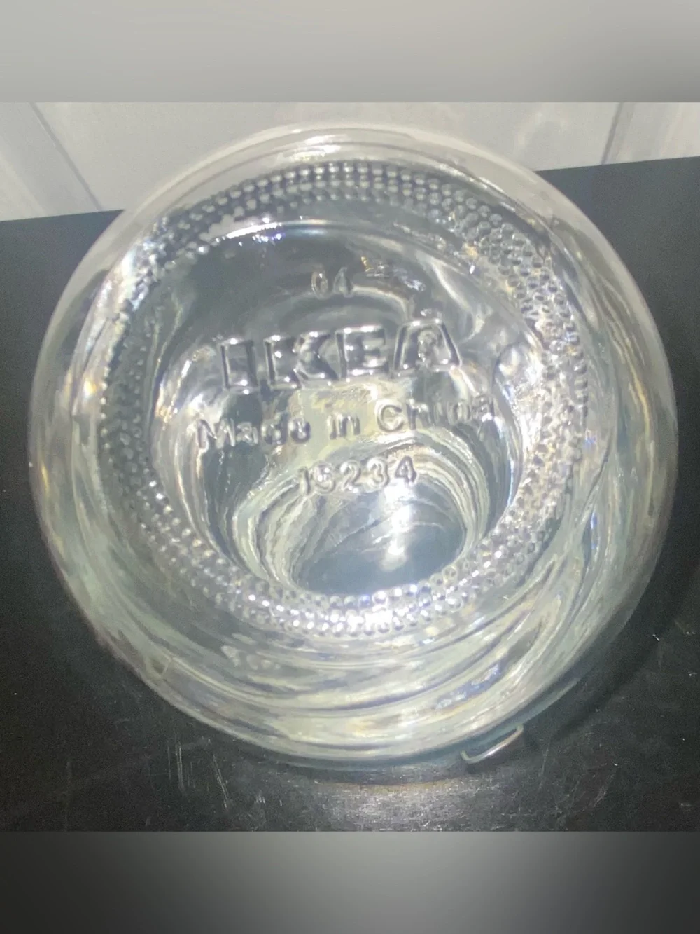 Four glass jars from IKEA